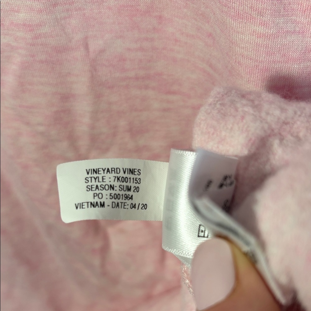 Girls Vineyard Vines Pink Lightweight Sweatshirt -XL(16) - Picture 8 of 8